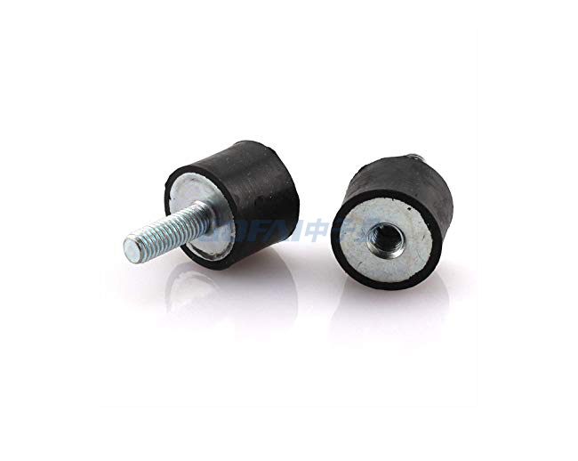 定制的天然橡胶防振安装缓冲阻尼器，带螺纹 M8 橡胶隔离器