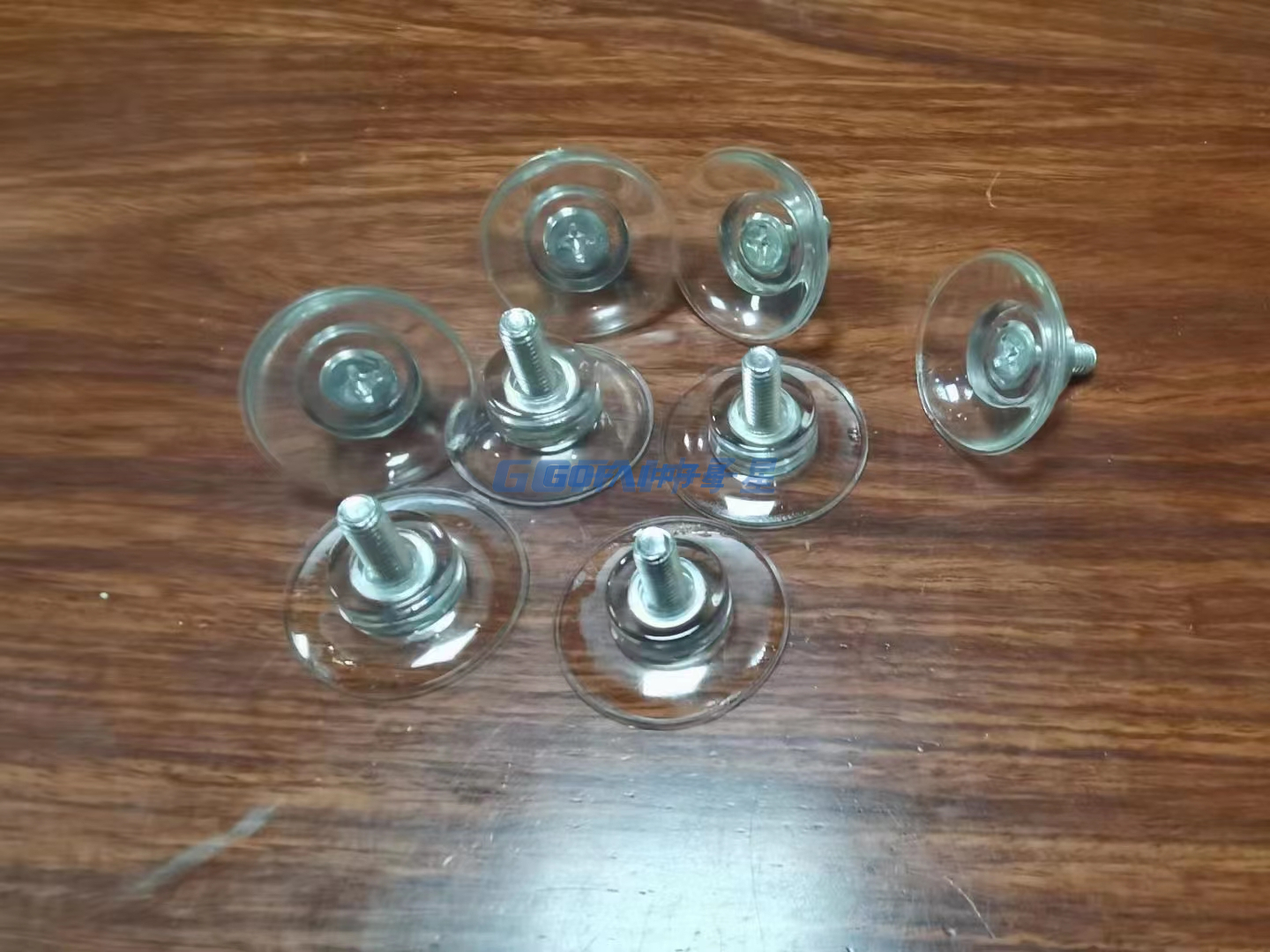 玻璃茶几透明真空螺帽吸盘