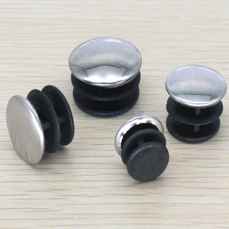 25mm 50mm 1/4 英寸镀铬圆管盖，电镀盖，塑料电镀零件，电镀螺丝孔盖，电镀塞