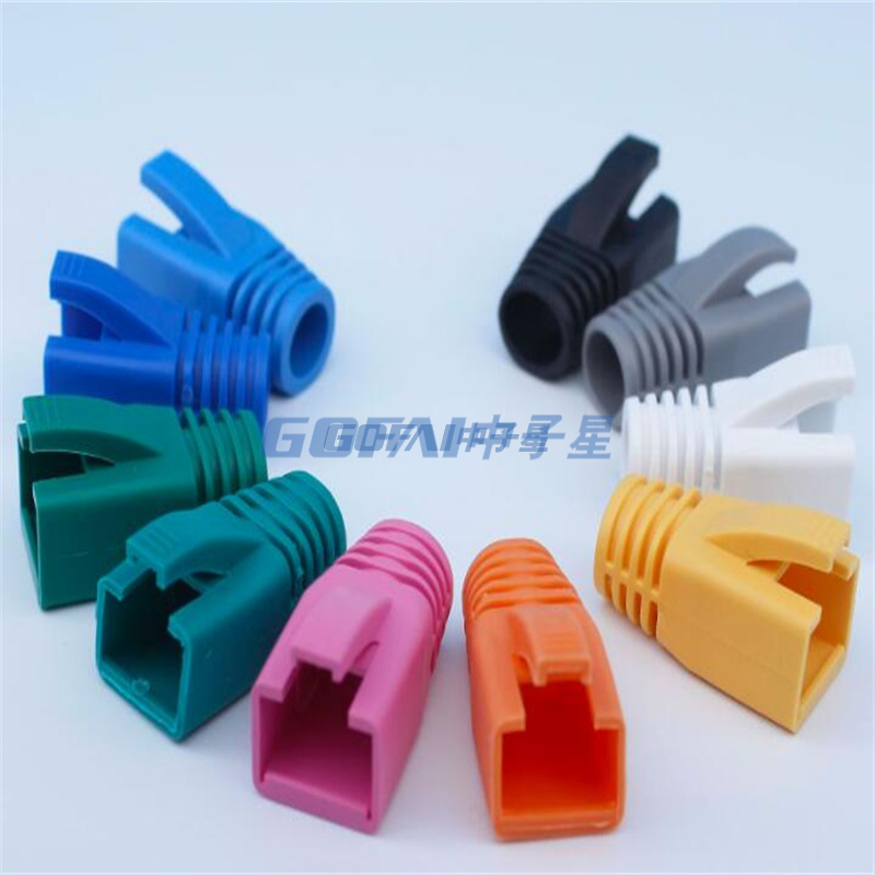 Linkwylan 网络电缆保护套适用于 RJ45 模块化插头 Cat5e Cat6 直径 5.7-6.2mm 塑料保护套 9 色