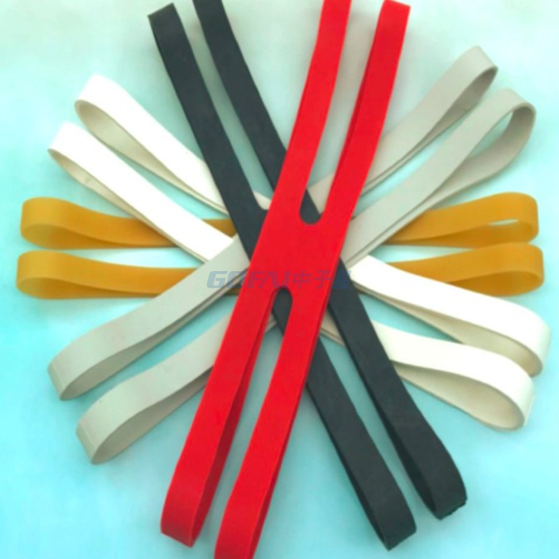 定制徽标天然橡胶十字架 XH 形状硅胶弹性带，用于礼品书包装
