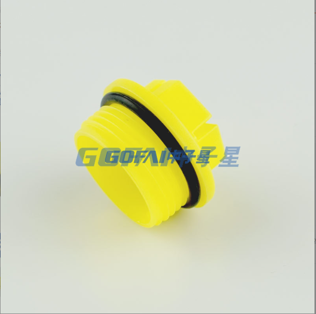 带 O 型圈的 HDPE 外六角十字螺纹堵头